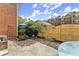 Private patio with brick flooring and wooden fence at 6520 Roswell Rd # 106, Atlanta, GA 30328