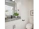 Updated bathroom with granite countertop and modern vanity at 2371 Wingfoot Pl, Decatur, GA 30035