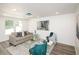 Living room with large windows, hardwood floors, and modern decor at 2371 Wingfoot Pl, Decatur, GA 30035