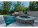 Stunning pool and hot tub with stonework at 5271 Lake Forrest Dr, Atlanta, GA 30342