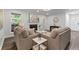 Living room with fireplace and hardwood floors at 9404 Cypress Ln, Jonesboro, GA 30238