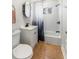 Updated bathroom with tub, shower, and new vanity at 1042 Saint Charles Ne Ave # 1042-7, Atlanta, GA 30306