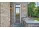 Outdoor kitchen with a built-in grill, stainless steel appliances, and stone countertops at 4927 Slaton Drive, Acworth, GA 30101