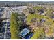 Aerial view showing community pool and surrounding area at 3512 Billingsley Dr, Marietta, GA 30062