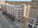 Aerial view of a modern apartment building in a city setting at 2255 Peachtree Ne Rd # 724, Atlanta, GA 30309