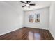 Bright bedroom with hardwood floors and ceiling fan at 1863 Bruce Ne Rd, Atlanta, GA 30329