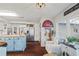 Bright kitchen with sunroom and hardwood floors at 2529 Piney Grove Rd, Loganville, GA 30052