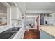 Kitchen with view into dining room and stainless steel appliances at 2529 Piney Grove Rd, Loganville, GA 30052