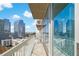 Spacious balcony with city views at 3324 Peachtree Ne Rd # 1510, Atlanta, GA 30326