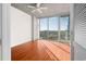 Bedroom with hardwood floors and city view at 3324 Peachtree Ne Rd # 1510, Atlanta, GA 30326