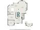 Main level floor plan with dimensions of the kitchen, dining room, office, foyer, and living room at 1350 Eryn Cir, Suwanee, GA 30024