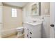 A full bathroom featuring a tub/shower combo, modern vanity, and fresh paint at 884 Custer Se Ave, Atlanta, GA 30316