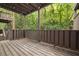 Private deck overlooking wooded backyard at 18 Ivy Ne Rdg, Atlanta, GA 30342