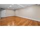 Finished basement room with hardwood floors at 2907 Wickford Nw Dr, Kennesaw, GA 30152
