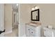 Clean bathroom with granite countertop and white vanity at 2907 Wickford Nw Dr, Kennesaw, GA 30152