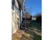 Elevated deck with stairs leading to the backyard and a door to the house at 2907 Wickford Nw Dr, Kennesaw, GA 30152