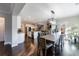 Bright dining room with hardwood floors and access to the kitchen at 611 Taymack W, Woodstock, GA 30188