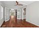 Dining room with hardwood floors and access to kitchen at 311 Deering Nw Rd, Atlanta, GA 30309