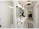 Elegant bathroom with double vanity and a large shower at 405 Laurel Spring Ct, Canton, GA 30114