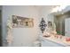 Modern bathroom with white vanity and a walk-in shower at 405 Laurel Spring Ct, Canton, GA 30114
