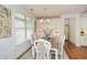 Charming dining room with a farmhouse table and built-in buffet at 405 Laurel Spring Ct, Canton, GA 30114
