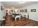 Finished basement game room with pool table and bar area at 405 Laurel Spring Ct, Canton, GA 30114