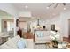 Open concept kitchen with stainless steel appliances and an island at 405 Laurel Spring Ct, Canton, GA 30114