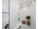 Large walk-in shower with built-in seat and tiled walls at 405 Laurel Spring Ct, Canton, GA 30114