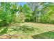 Expansive and well-maintained backyard offering a private outdoor space surrounded by mature trees at 6360 Ashdale Dr, Atlanta, GA 30349