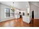 Modern kitchen with white cabinets and granite countertops at 3062 Woodbridge Ln, Canton, GA 30114