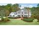 Spacious two-story home with a large yard and surrounding trees at 5060 Rosedown Pl, Roswell, GA 30076