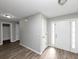 Bright entryway with grey walls and wood-look flooring at 533 Halley Way, Stockbridge, GA 30281