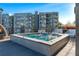 Rooftop hot tub with surrounding seating at 788 W Marietta Nw St # 1409, Atlanta, GA 30318