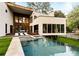 Contemporary home with pool and spacious deck; modern architecture at 3566 Cantrell Ne Rd, Atlanta, GA 30319