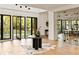 Bright foyer with marble table and wine display at 3566 Cantrell Ne Rd, Atlanta, GA 30319