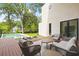 Luxury backyard oasis with a pool and comfortable seating area at 3566 Cantrell Ne Rd, Atlanta, GA 30319