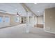 Finished basement with high ceilings, fireplace and carpet at 5615 Forkwood Nw Dr, Acworth, GA 30101