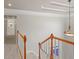 Upstairs hallway with neutral paint and carpet at 5615 Forkwood Nw Dr, Acworth, GA 30101