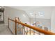 Upstairs hallway with view of Gathering room and skylights at 5615 Forkwood Nw Dr, Acworth, GA 30101