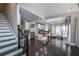 Modern kitchen with stainless steel appliances and white cabinets at 605 Rose Creek Cir, Duluth, GA 30097