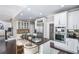 Eat-in kitchen with stainless steel appliances and granite countertops at 605 Rose Creek Cir, Duluth, GA 30097