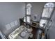 Spacious living room with hardwood floors and fireplace at 605 Rose Creek Cir, Duluth, GA 30097
