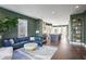 Open concept living room with a view into the kitchen at 308 Gibson Se St, Atlanta, GA 30316