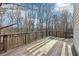 Wooden deck overlooking wooded area at 5034 Hickory Hills Dr, Woodstock, GA 30188