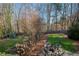 Spacious backyard with fire pit and playset at 6320 Bannerhorn Run, Alpharetta, GA 30005