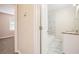 Updated bathroom with granite vanity and marble shower at 2159 Macon Sw Dr, Atlanta, GA 30315