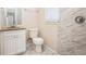 Clean bathroom with granite countertop and shower at 2159 Macon Sw Dr, Atlanta, GA 30315