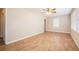 Spacious living room with wood-look floors and neutral walls at 2159 Macon Sw Dr, Atlanta, GA 30315