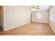 Spacious living room with wood-look floors and neutral walls at 2159 Macon Sw Dr, Atlanta, GA 30315