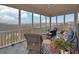 Inviting screened porch with cozy seating, ceiling fan, and scenic views at 5860 Collier Bridge Ln, Hoschton, GA 30548